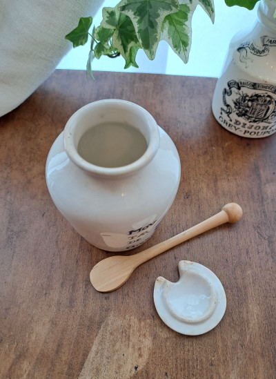 GREY POUPON �}�X�^�[�h �|�b�g�@*�@�A���e�B�[�N�G�݁@����|�b�g�@Digoin Sarreguemins 