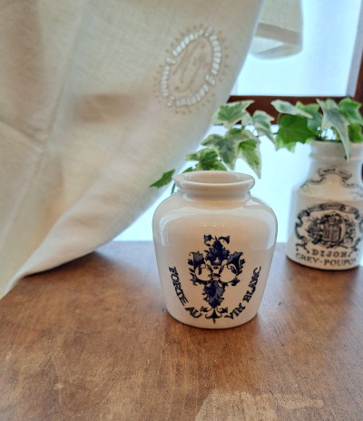 GREY POUPON �}�X�^�[�h �|�b�g�@*�@�A���e�B�[�N�G�݁@����|�b�g�@Digoin Sarreguemins 