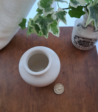 GREY POUPON �}�X�^�[�h �|�b�g�@*�@�A���e�B�[�N�G�݁@����|�b�g�@Digoin Sarreguemins 