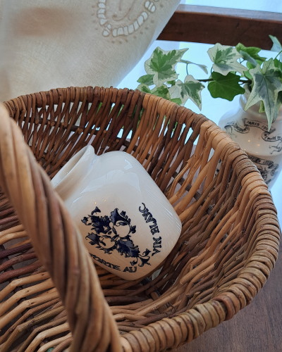 GREY POUPON �}�X�^�[�h �|�b�g�@*�@�A���e�B�[�N�G�݁@����|�b�g�@Digoin Sarreguemins 