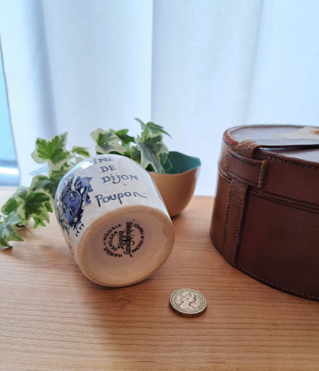 GREY POUPON �}�X�^�[�h �|�b�g�@*�@�A���e�B�[�N�G�݁@����|�b�g�@Digoin Sarreguemins 