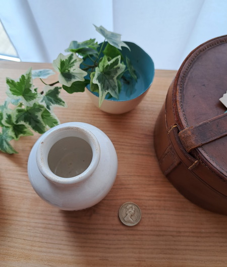 GREY POUPON �}�X�^�[�h �|�b�g�@*�@�A���e�B�[�N�G�݁@����|�b�g�@Digoin Sarreguemins 