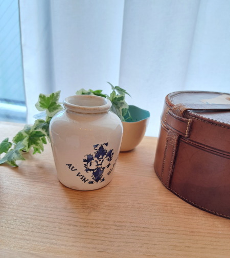 GREY POUPON �}�X�^�[�h �|�b�g�@*�@�A���e�B�[�N�G�݁@����|�b�g�@Digoin Sarreguemins 