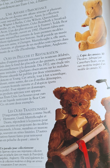 フランス語 テディベアの本　*　洋書 古本 テディベア アンティークベア